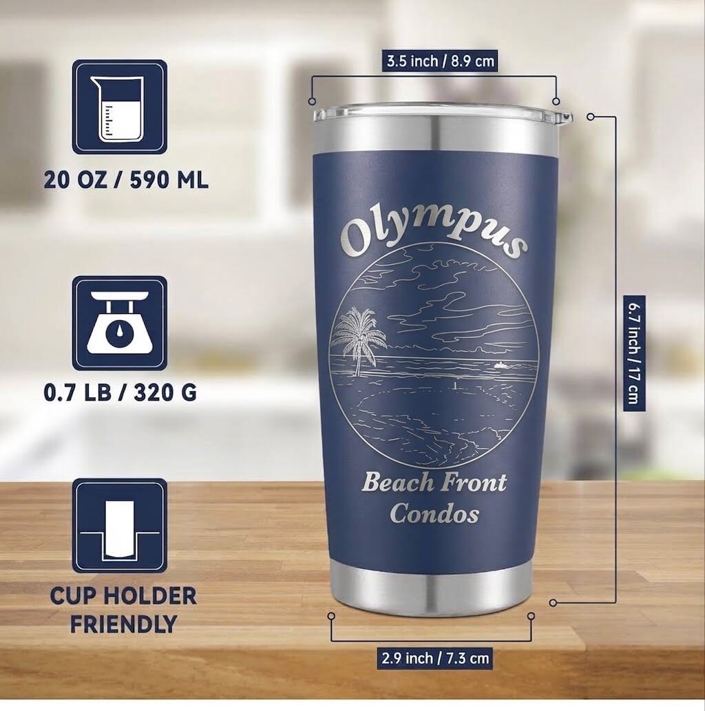 Custom 20 oz insulated tumbler