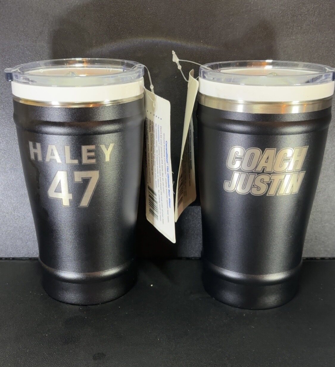 Personalized team tumblers